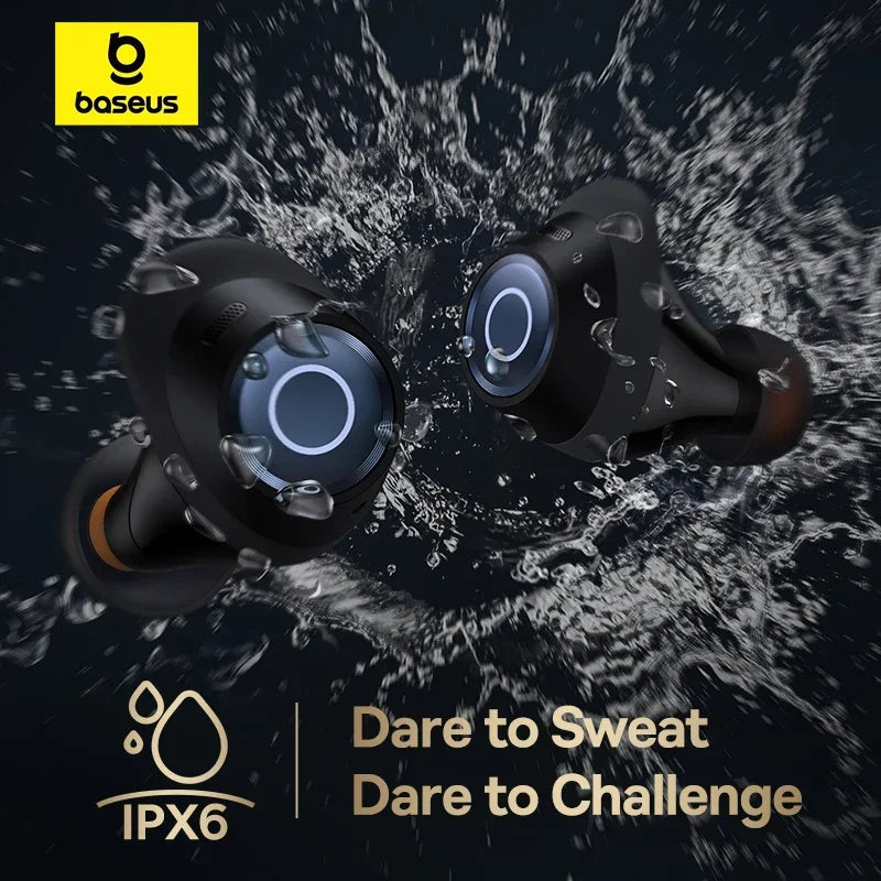 Baseus Bowie MA10 Pro Wireless Earphones 48dB Active Noise Cancellation 5.3 Earbuds 40H Battery Life IPX6 Waterproof