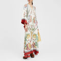 Retro Floral Ethnic Long Dress