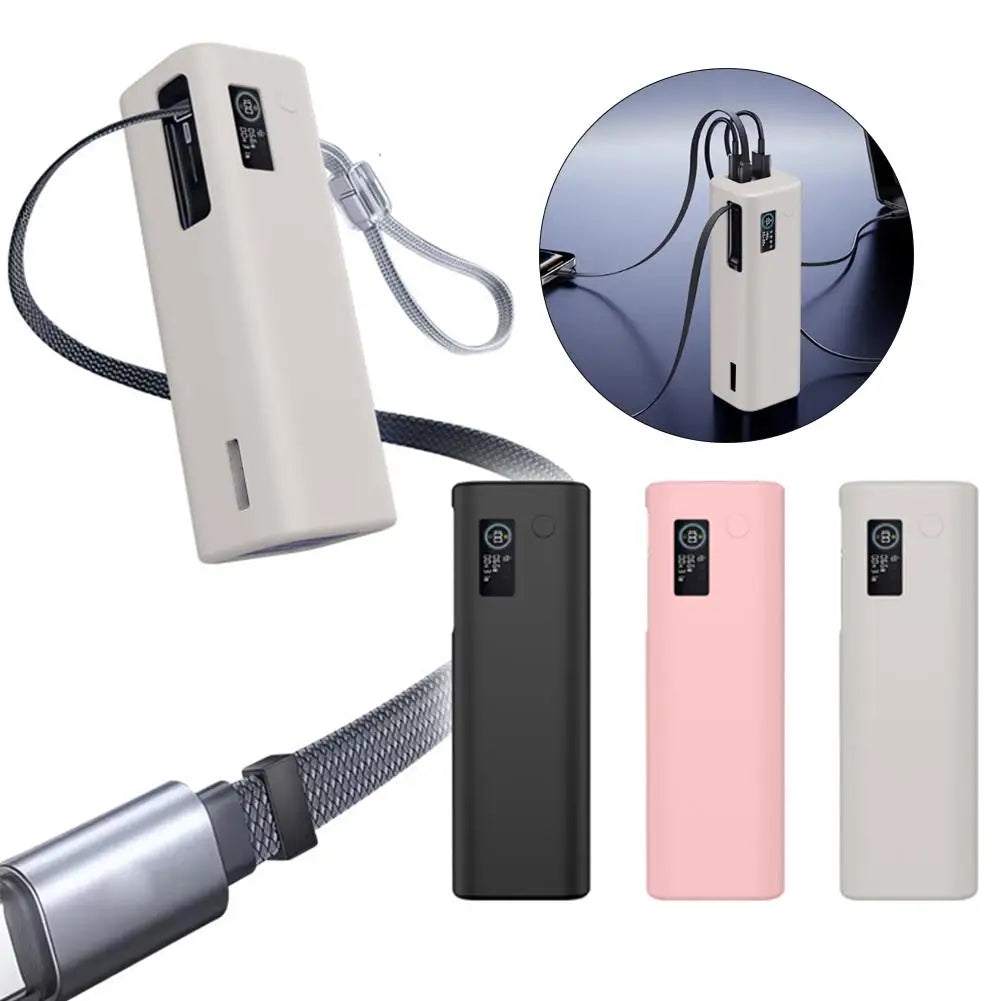 silicone protector for Baseus 25000mAh Power Bank Power Bank Silicone Case Bag Anti-collision Anti-touch 360° All-round Protection Sleeve Carrying Travel Case